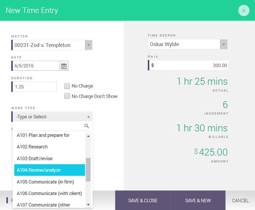 LEDES Invoicing/Billing Software