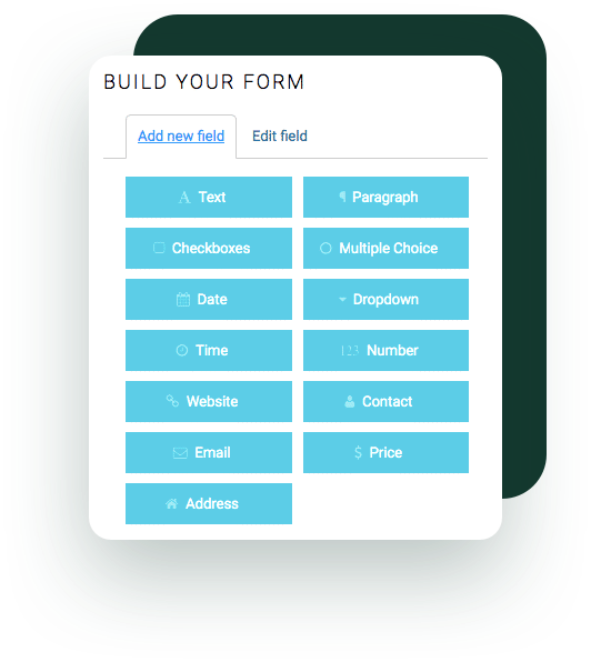 form builder in CARET Legal