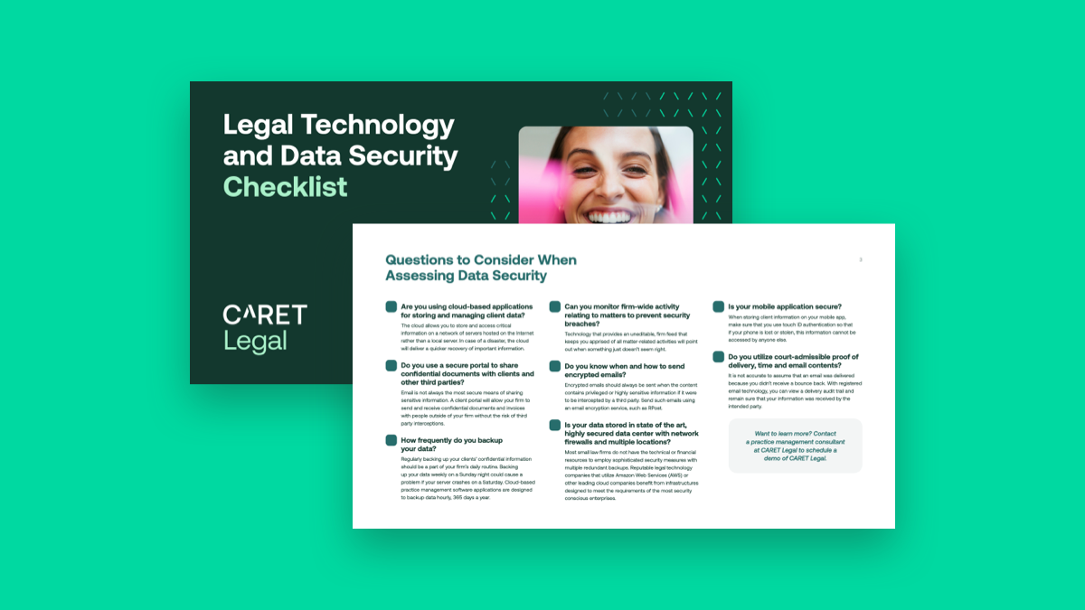 Legal Technology and Data Security Checklist
