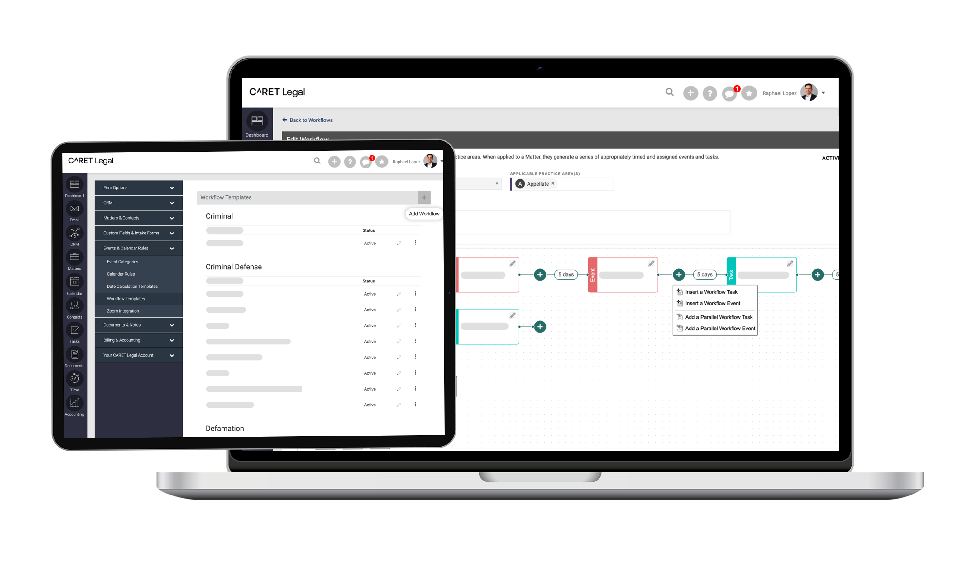 CARET Legal Workflows