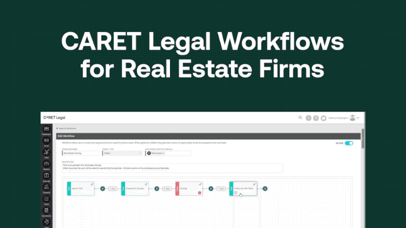 CARET Legal Workflows for real estate firms