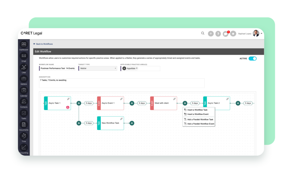 CARET Legal Workflows