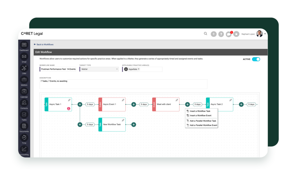 CARET Legal Workflows