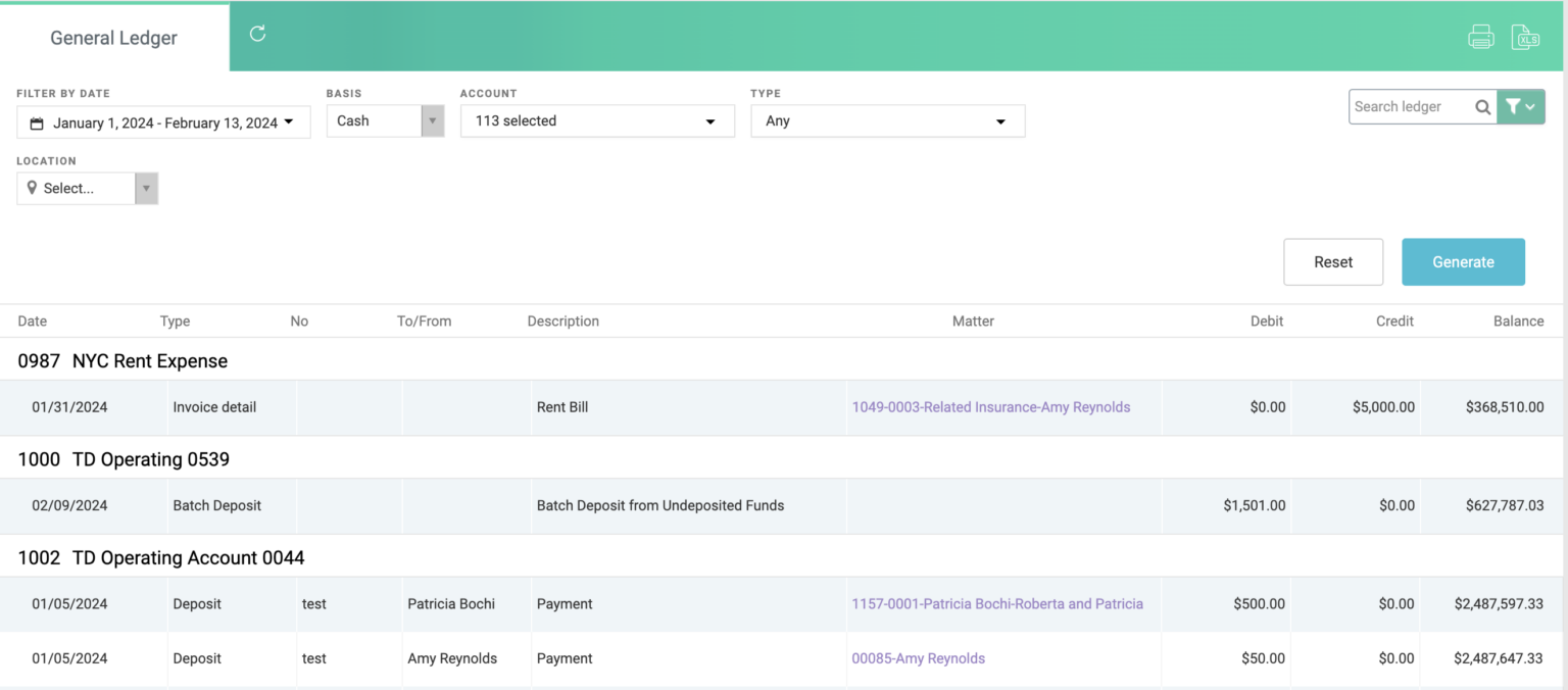 Law Firm Chart of Accounts and General Ledgers Made Easy