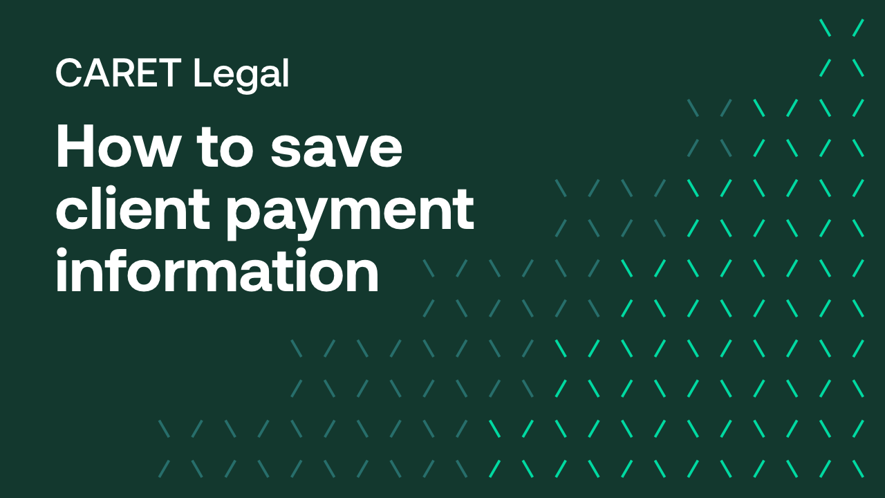 How to save client payment information