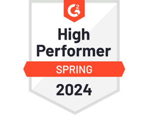 G2 high performer spring 2024 badge