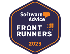 Software Advice Front Runner 2023 award