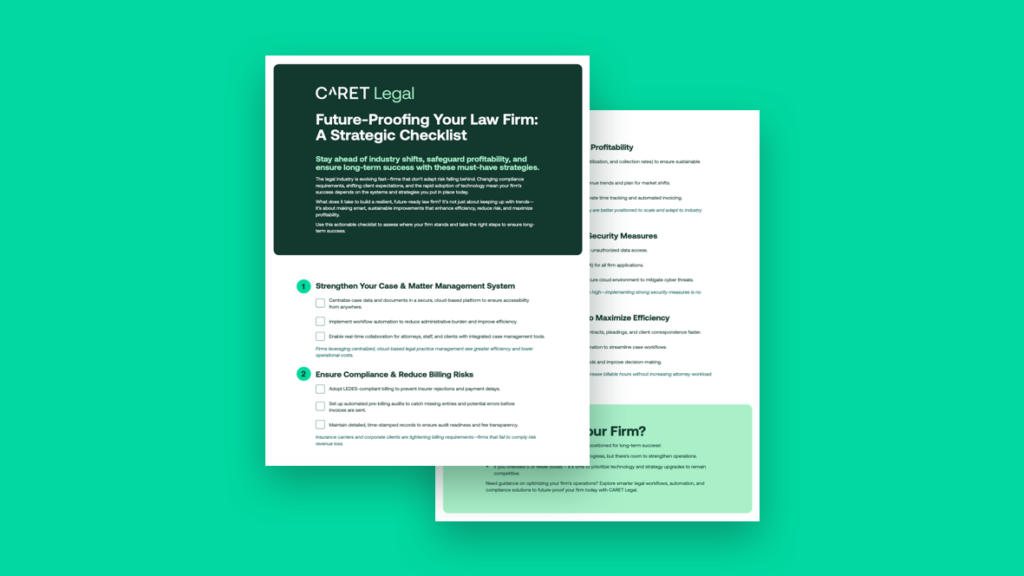 Future-Proof Your Law Firm checklist
