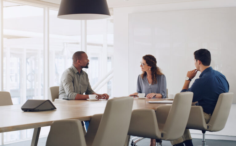Lawyers in meeting