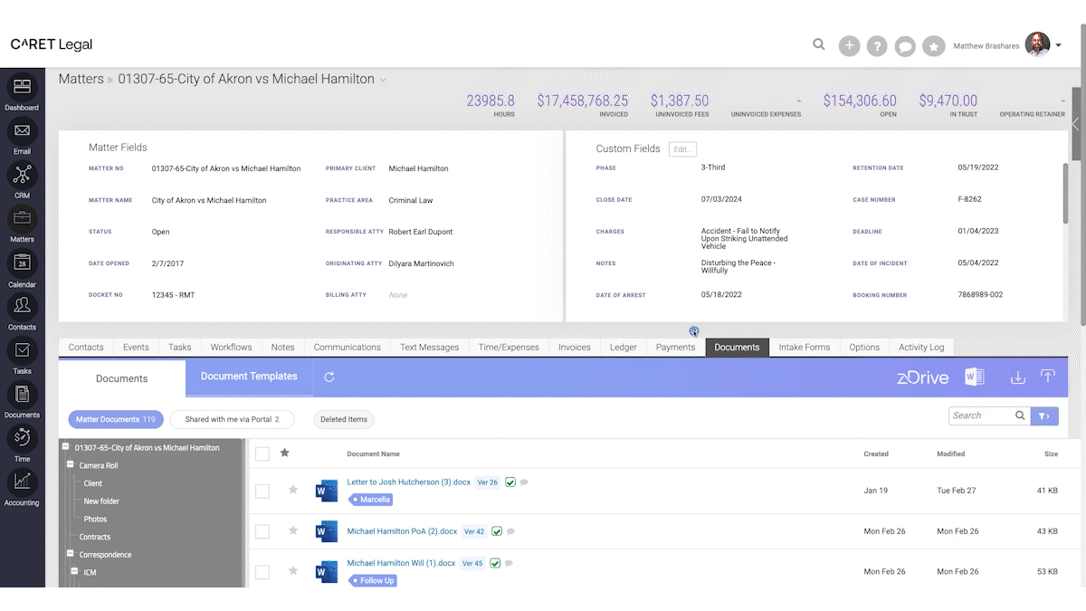Legal document solutions from CARET Legal