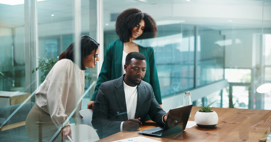 Team of legal professionals in office