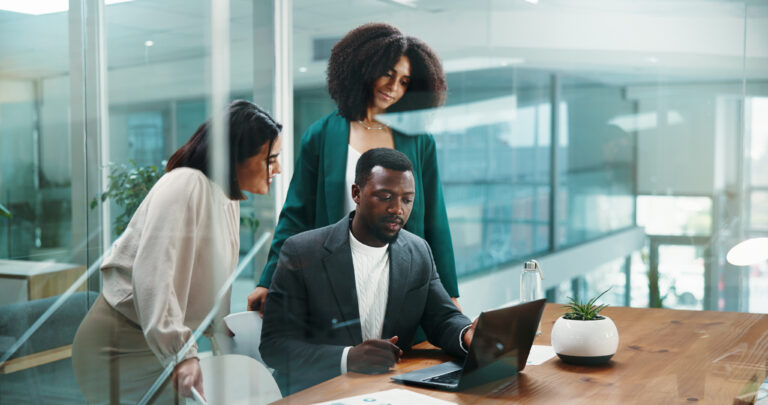 Team of legal professionals in office