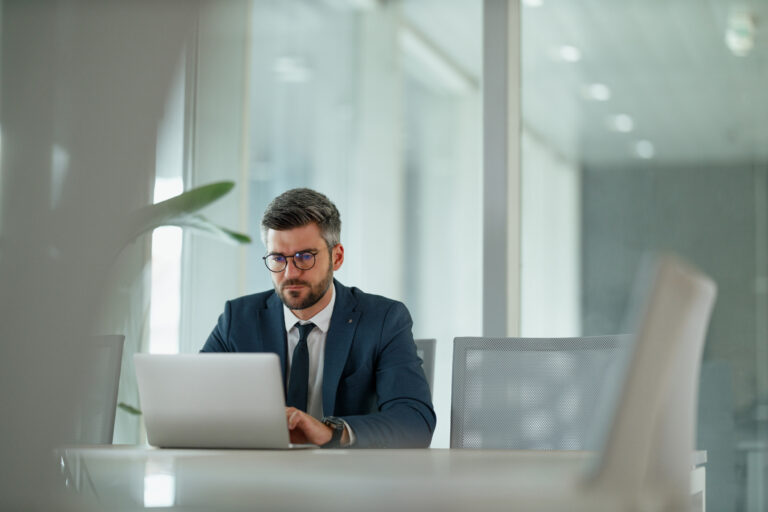 Lawyer using software